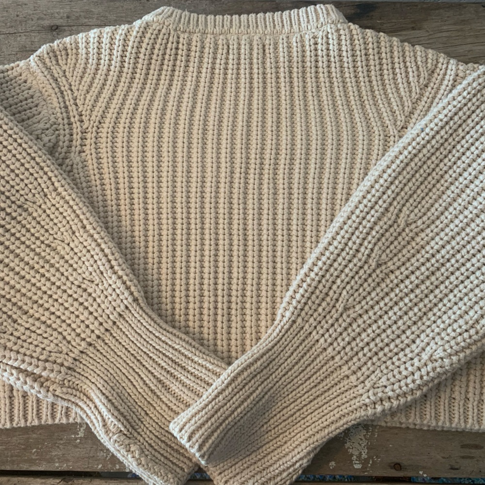 Crop Cotton Sweater James Street Co.